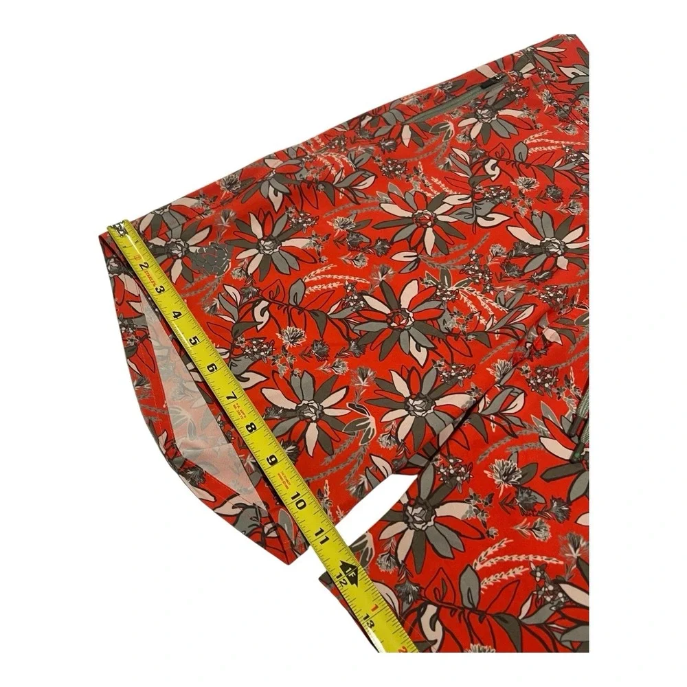 Stio Men's‎ 32 Board Shorts Red Floral Print Lightweight Activewear 16